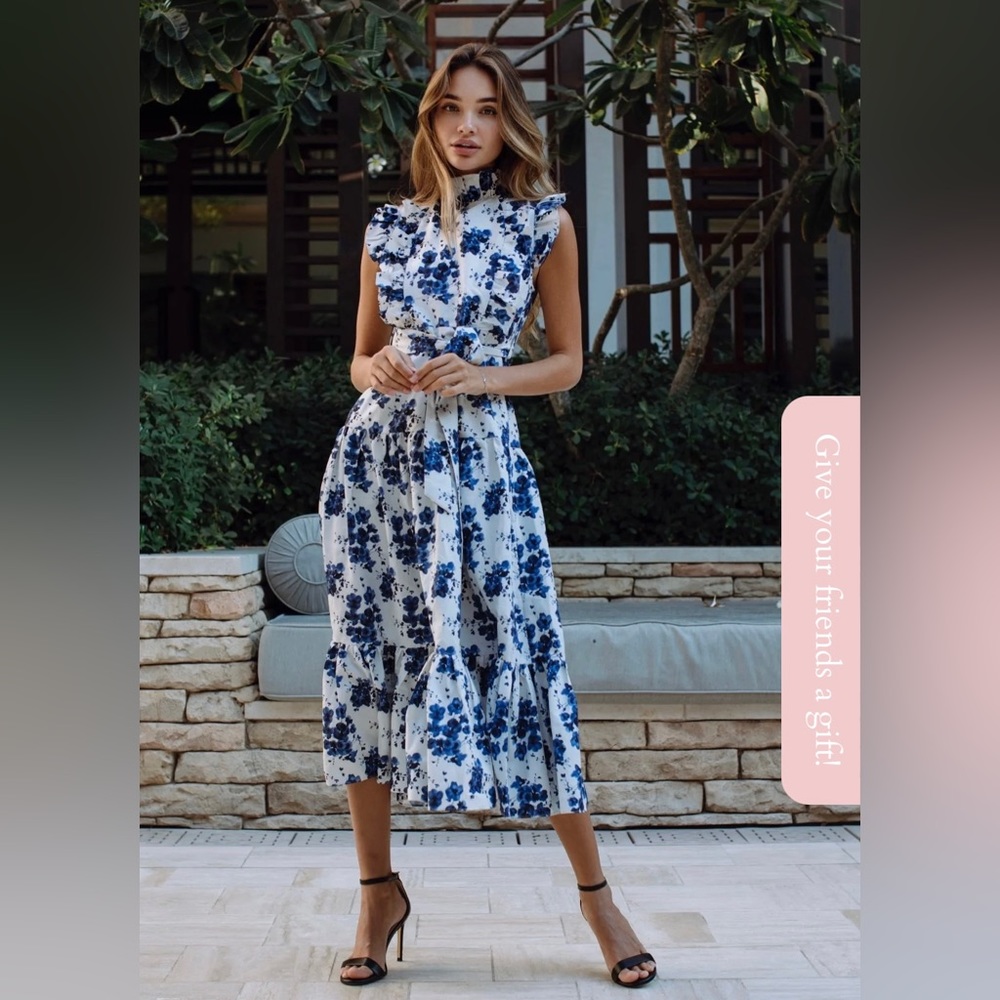Gardenia Floral Dress - Anne Louise Boutique (UK)